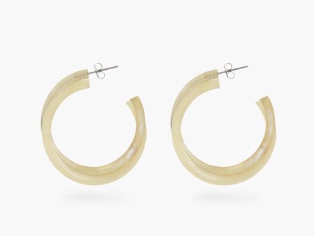 Natural Horn Twist Skinny Hoop Online now