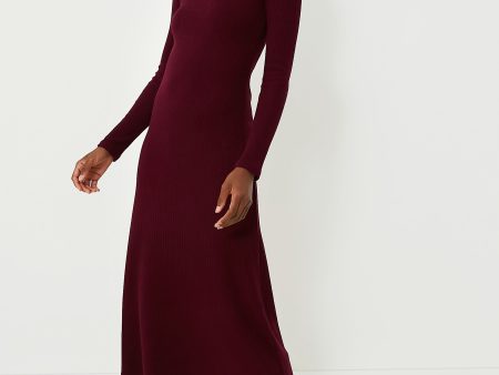 Cassis Long Sleeve Mock Neck Dress Sale