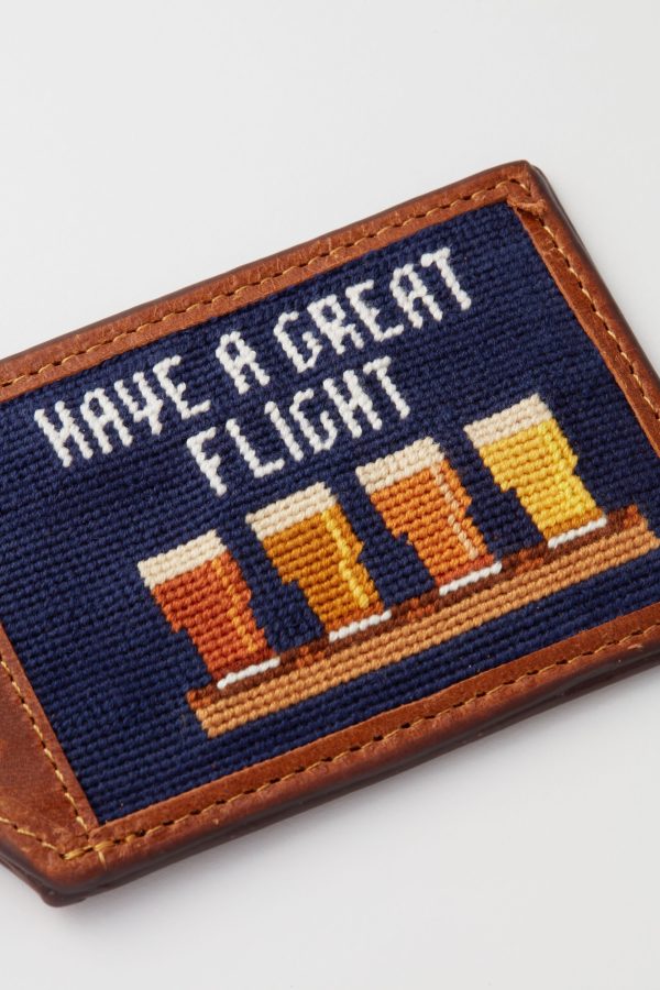 Beer Flight Needlepoint Luggage Tag For Sale