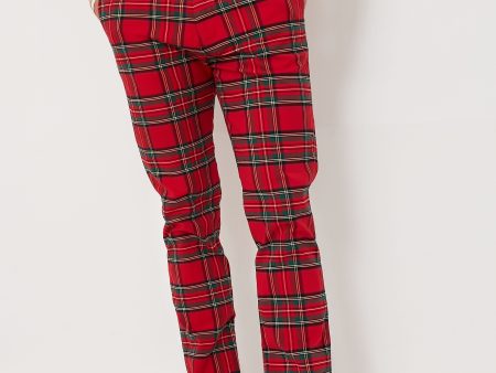 Royal Stewart Tartan Stretch Twill Harbor Pants (34  Inseam) Online Sale