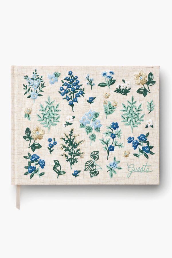 Wildwood Embroidered Guest Book Sale