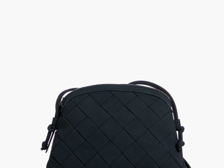 Black Calista Woven Crossbody Supply