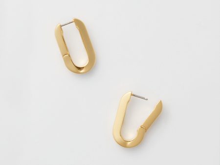 Gold U-Link Earrings Supply