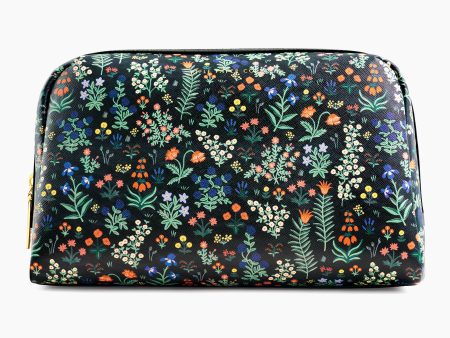 Black Menagerie Garden Large Cosmetic Pouch on Sale