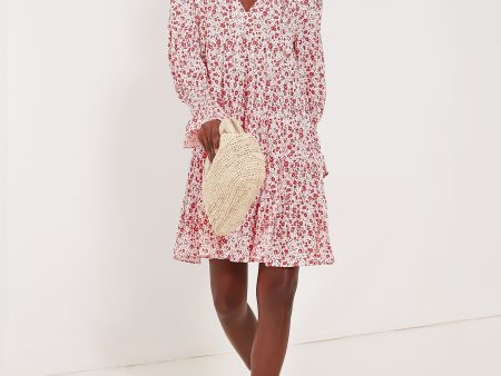 Scarlet Ditsy Floral Kenzo Dress on Sale