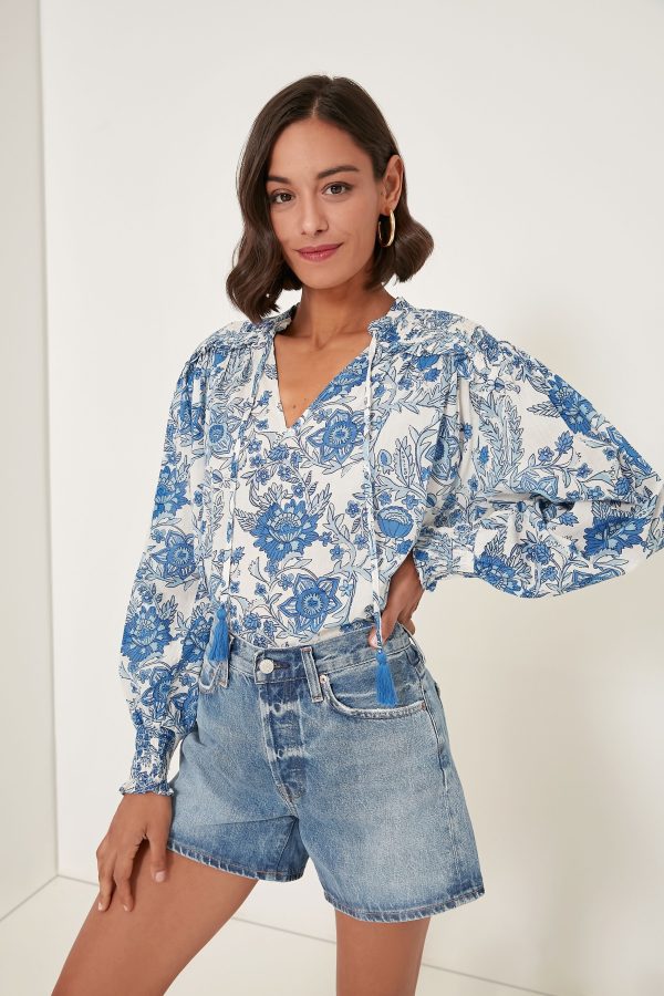 Blue Leticia Hollie Shirt Online now