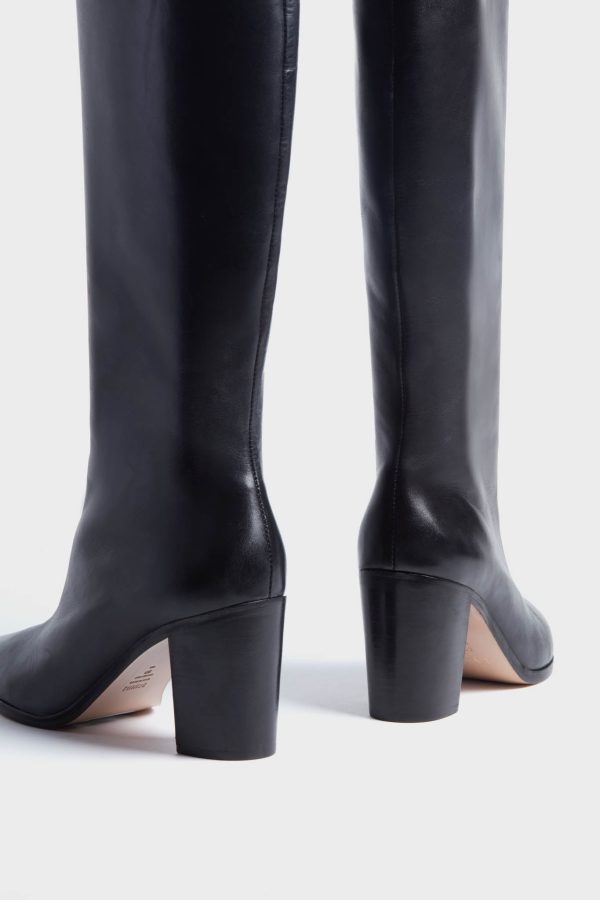 Black Mikki Up Block Boots Online