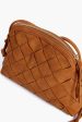 Tan Calista Woven Crossbody For Discount