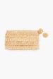 Natural Sasha Fringe Clutch Discount