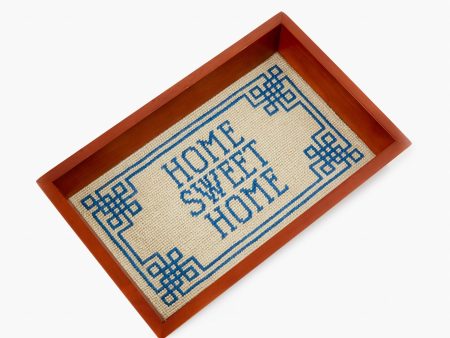 Home Sweet Home Needlepoint Tray Cheap