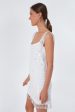 White Paillette Zenovia Dress Online Hot Sale