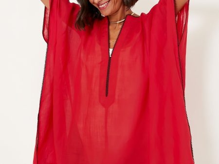 Rouge Red Laverne Kaftan Online Sale