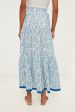 Blue Lucrecia Frilly Maxi Skirt Sale