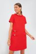 Red Tweed Jackie Dress Online Hot Sale