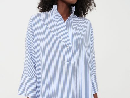 Blue Stripe Willow Blouse Discount