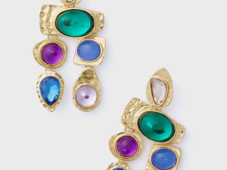 Jewel Multi Stone Earrings Sale