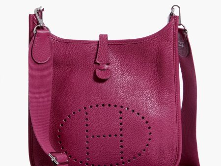 Hermes Purple Clemence Evelyn III PM Supply