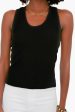 Black Sirena Rib Tank Discount