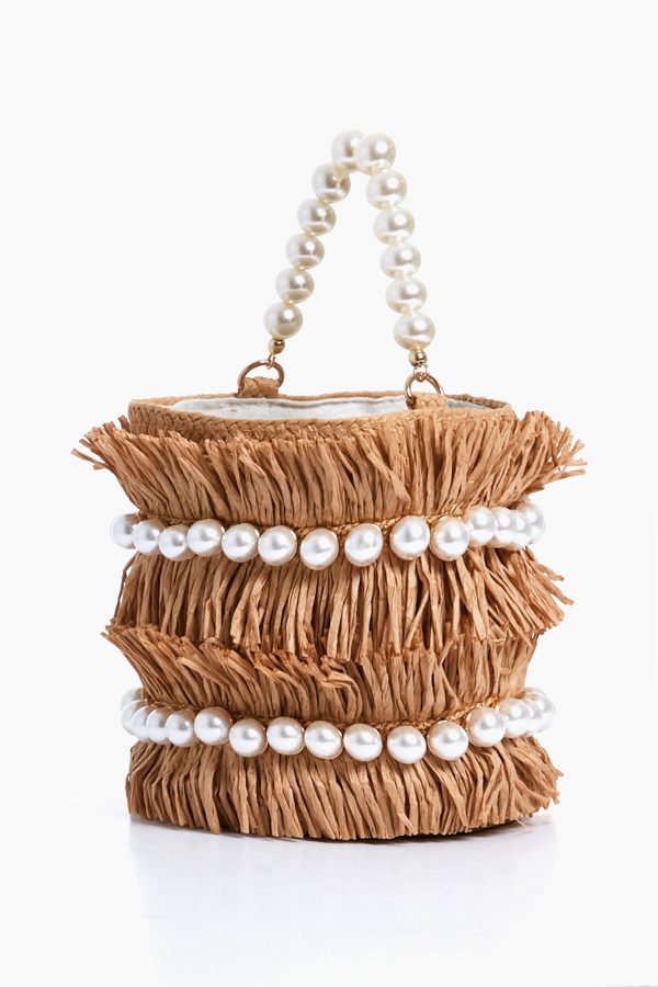 Sand Kate Round Pearl Handle Bag on Sale