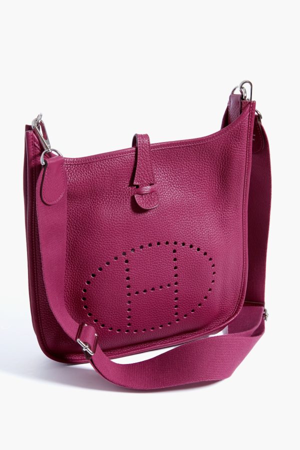 Hermes Purple Clemence Evelyn III PM Supply