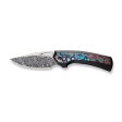 WEKNIFE Nefaris Flipper & Thumb Hole Knife Titanium & Carbon Fiber Handle (3.48  Damasteel Blade) WE22040F-DS1 Fashion