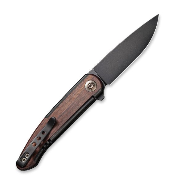 WEKNIFE Smooth Sentinel Flipper Knife Titanium & Wood Handle (2.97  CPM 20CV Blade) WE20043-3 For Cheap