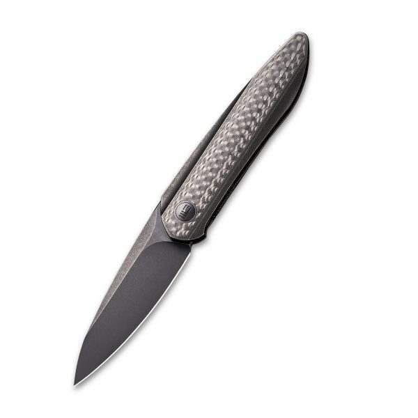 WEKNIFE Black Void Opus Front Flipper Knife Titanium & Carbon Fiber Handle (2.84  CPM 20CV Blade) 2010V-1 Discount