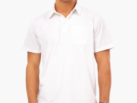 White Atlantic Polo For Discount