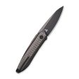 WEKNIFE Black Void Opus Front Flipper Knife Titanium & Carbon Fiber Handle (2.84  CPM 20CV Blade) 2010V-1 Discount