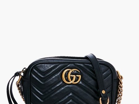 Gucci Black Mini Marmont Crossbody Hot on Sale