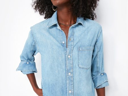 Tide Kayla Shrunken Denim Shirt Fashion