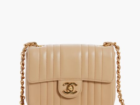 CHANEL Beige Mademoiselle Mini Mastrasse Shoulder Bag Discount