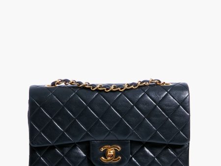 CHANEL Black Lambskin Flap Shoulder Bag Online Sale