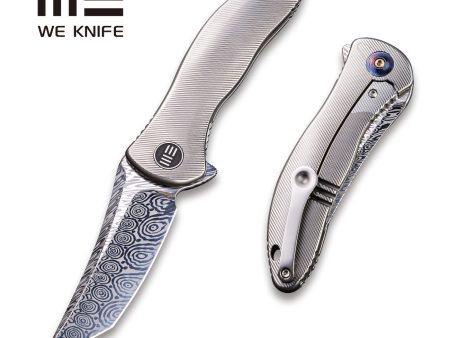 WEKNIFE Synergy2 Flipper Knife Titanium Handle (3.49  Damasteel Blade) 912DS-2 Cheap