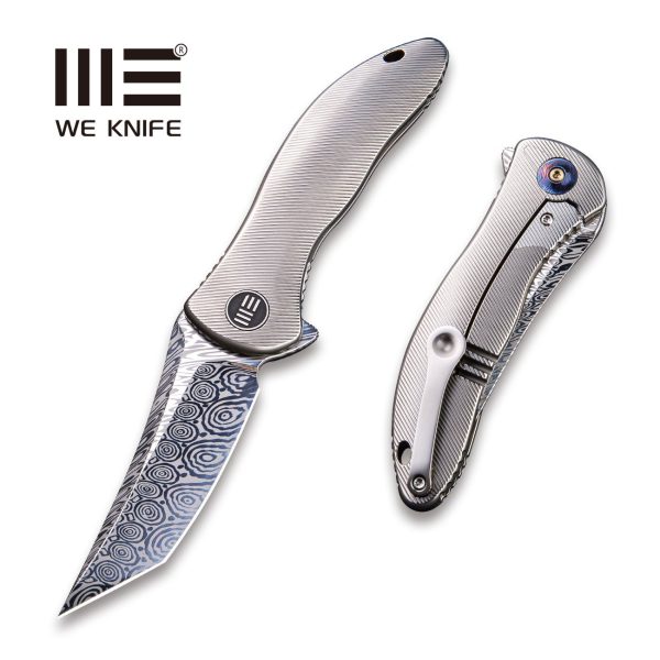 WEKNIFE Synergy2 Flipper Knife Titanium Handle (3.49  Damasteel Blade) 912DS-2 Cheap