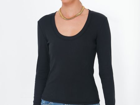 Black Sirena Long Sleeve Tee Online Hot Sale