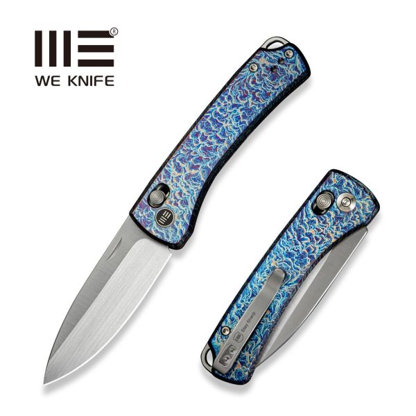 WEKNIFE Nightblade Crossbar Lock Knife Titanium Handle (2.98  CPM 20CV Blade) WE22046-4 For Sale