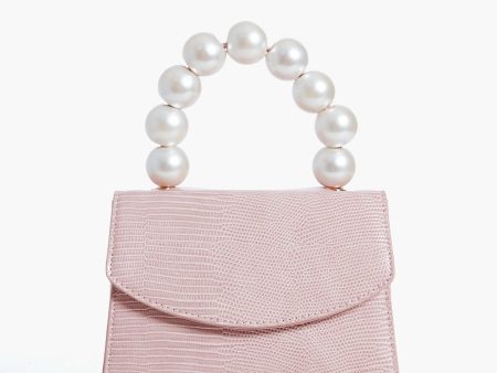 Pink Peta Pearl Handle Bag Hot on Sale