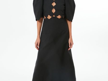 Black Leona Short Sleeve Dress Online Sale