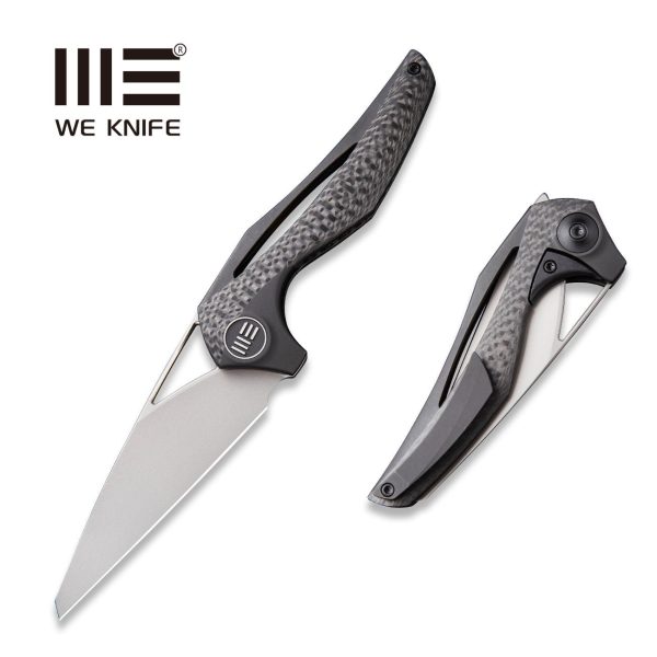 WEKNIFE ÆternA Flipper & Thumb Hole Knife Titanium & Carbon Fiber Handle (3.28  M390 Blade) 918D Supply