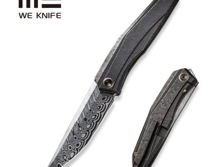 WEKNIFE Cybernetic Top Flipper Knife Titanium Handle (3.91  Damasteel Blade) WE22033-DS1 For Sale