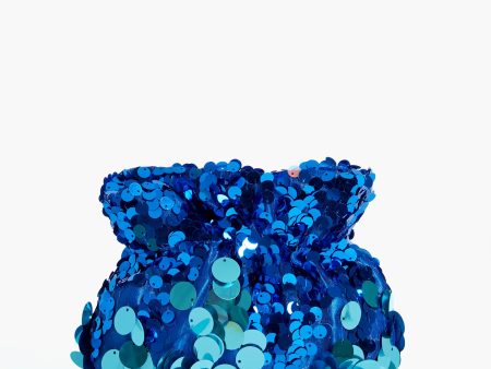 Blue Pedro Sequin Pouch For Cheap