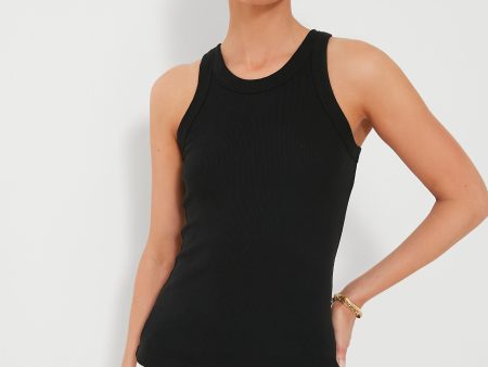 Black Everyday Ribbed Tank Online now