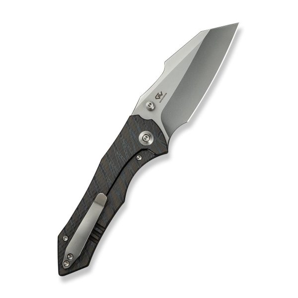 WEKNIFE High-Fin XL Thumb Stud Knife Titanium Handle (3.48  CPM 20CV Blade) WE24010-4 Online