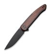 WEKNIFE Smooth Sentinel Flipper Knife Titanium & Wood Handle (2.97  CPM 20CV Blade) WE20043-3 For Cheap