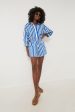 Bayou Stripe Cobalt Isole Playsuit Discount