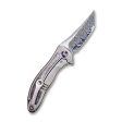 WEKNIFE Synergy2 Flipper Knife Titanium & Carbon Fibre Handle (3.49  Damasteel Blade) 912CF-DS2 Discount