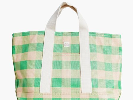 Green and Butterscotch Bodie Oversized Tote Online Hot Sale