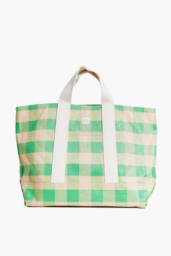 Green and Butterscotch Bodie Oversized Tote Online Hot Sale