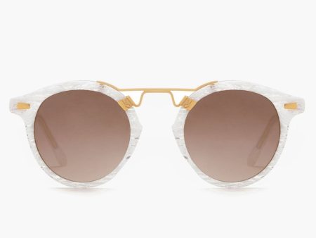 White Linen 24K St Louis Sunglasses Hot on Sale